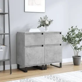 Sideboards 2 pcs concrete gray engineered wood 40x35x70 cm by vidaXL, Sideboards - Ref: Foro24-831173, Price: 73,85 €, Discou...