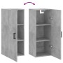 Betongrauer Wandschrank 34,5x34x90 cm von vidaXL, Sideboards - Ref: Foro24-828856, Preis: 46,19 €, Rabatt: %