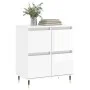 Sideboard aus glänzendem weißem Sperrholz 60x35x70 cm von vidaXL, Sideboards - Ref: Foro24-831206, Preis: 74,28 €, Rabatt: %