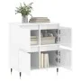 Sideboard aus glänzendem weißem Sperrholz 60x35x70 cm von vidaXL, Sideboards - Ref: Foro24-831206, Preis: 74,28 €, Rabatt: %