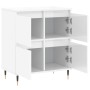 Sideboard aus glänzendem weißem Sperrholz 60x35x70 cm von vidaXL, Sideboards - Ref: Foro24-831206, Preis: 75,26 €, Rabatt: %