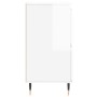 Aparador de madera contrachapada blanco brillante 60x35x70 cm de vidaXL, Aparadores - Ref: Foro24-831206, Precio: 75,23 €, De...
