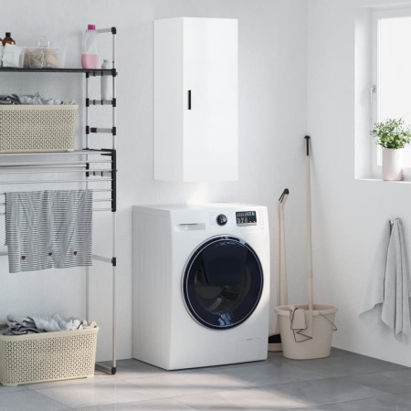 Armario de pared blanco brillante 34,5x34x90 cm de vidaXL, Aparadores - Ref: Foro24-828870, Precio: 58,78 €, Descuento: %
