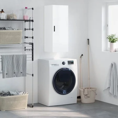Armario de pared blanco brillante 34,5x34x90 cm de vidaXL, Aparadores - Ref: Foro24-828870, Precio: 58,87 €, Descuento: %