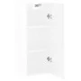 Armario de pared blanco brillante 34,5x34x90 cm de vidaXL, Aparadores - Ref: Foro24-828870, Precio: 58,87 €, Descuento: %