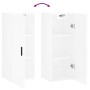 Glänzend weißer Wandschrank 34,5x34x90 cm von vidaXL, Sideboards - Ref: Foro24-828870, Preis: 58,87 €, Rabatt: %