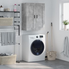 Concrete gray engineered wood wall cabinet 69.5x34x90 cm by vidaXL, Sideboards - Ref: Foro24-830400, Price: 65,55 €, Discount: %