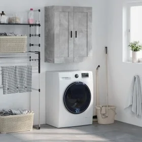 Concrete gray engineered wood wall cabinet 69.5x34x90 cm by vidaXL, Sideboards - Ref: Foro24-830400, Price: 65,33 €, Discount: %