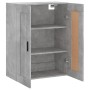 Betongrauer Wandschrank aus Holzwerkstoff, 69,5 x 34 x 90 cm von vidaXL, Sideboards - Ref: Foro24-830400, Preis: 65,55 €, Rab...