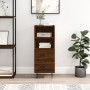 Aparador madera de ingeniería marrón roble 34,5x34x90 cm de vidaXL, Aparadores - Ref: Foro24-828667, Precio: 52,02 €, Descuen...