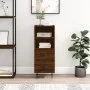 Oak brown engineered wood sideboard 34.5x34x90 cm by vidaXL, Sideboards - Ref: Foro24-828667, Price: 51,47 €, Discount: %