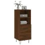 Oak brown engineered wood sideboard 34.5x34x90 cm by vidaXL, Sideboards - Ref: Foro24-828667, Price: 51,47 €, Discount: %