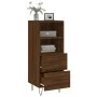 Oak brown engineered wood sideboard 34.5x34x90 cm by vidaXL, Sideboards - Ref: Foro24-828667, Price: 51,47 €, Discount: %