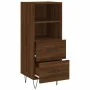 Oak brown engineered wood sideboard 34.5x34x90 cm by vidaXL, Sideboards - Ref: Foro24-828667, Price: 51,47 €, Discount: %
