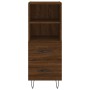 Aparador madera de ingeniería marrón roble 34,5x34x90 cm de vidaXL, Aparadores - Ref: Foro24-828667, Precio: 52,02 €, Descuen...