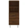 Oak brown engineered wood sideboard 34.5x34x90 cm by vidaXL, Sideboards - Ref: Foro24-828667, Price: 51,47 €, Discount: %