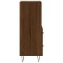 Oak brown engineered wood sideboard 34.5x34x90 cm by vidaXL, Sideboards - Ref: Foro24-828667, Price: 51,47 €, Discount: %