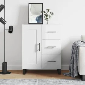 Hochglanzweißes Sperrholz-Sideboard 69,5 x 34 x 90 cm von vidaXL, Sideboards - Ref: Foro24-830286, Preis: 109,14 €, Rabatt: %