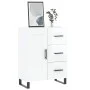 Hochglanzweißes Sperrholz-Sideboard 69,5 x 34 x 90 cm von vidaXL, Sideboards - Ref: Foro24-830286, Preis: 109,14 €, Rabatt: %