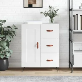 Glossy white plywood sideboard 69.5x34x90 cm by vidaXL, Sideboards - Ref: Foro24-830230, Price: 99,29 €, Discount: %