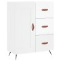 Hochglanzweißes Sperrholz-Sideboard 69,5 x 34 x 90 cm von vidaXL, Sideboards - Ref: Foro24-830230, Preis: 100,54 €, Rabatt: %