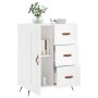 Hochglanzweißes Sperrholz-Sideboard 69,5 x 34 x 90 cm von vidaXL, Sideboards - Ref: Foro24-830230, Preis: 100,54 €, Rabatt: %