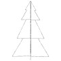 Árbol de Navidad 240 luces LED interior y exterior 118x180 cm