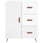 Hochglanzweißes Sperrholz-Sideboard 69,5 x 34 x 90 cm von vidaXL, Sideboards - Ref: Foro24-830230, Preis: 100,54 €, Rabatt: %