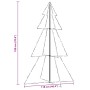 Árbol de Navidad 240 luces LED interior y exterior 118x180 cm
