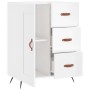 Hochglanzweißes Sperrholz-Sideboard 69,5 x 34 x 90 cm von vidaXL, Sideboards - Ref: Foro24-830230, Preis: 100,54 €, Rabatt: %