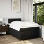 Cama box spring con colchón tela negro 120x190 cm