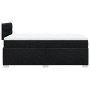 Cama box spring con colchón tela negro 120x190 cm