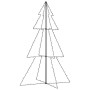 Árbol de Navidad 240 luces LED interior y exterior 118x180 cm