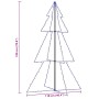 Árbol de Navidad 240 luces LED interior y exterior 118x180 cm
