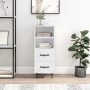 Hochglanzweißes Sperrholz-Sideboard 34,5 x 34 x 90 cm von vidaXL, Sideboards - Ref: Foro24-828662, Preis: 55,47 €, Rabatt: %