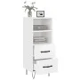 Glossy white plywood sideboard 34.5x34x90 cm by vidaXL, Sideboards - Ref: Foro24-828662, Price: 49,44 €, Discount: %