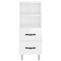 Hochglanzweißes Sperrholz-Sideboard 34,5 x 34 x 90 cm von vidaXL, Sideboards - Ref: Foro24-828662, Preis: 55,47 €, Rabatt: %