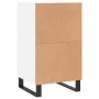 White engineered wood sideboard 40x35x70 cm by vidaXL, Sideboards - Ref: Foro24-831164, Price: 56,39 €, Discount: %