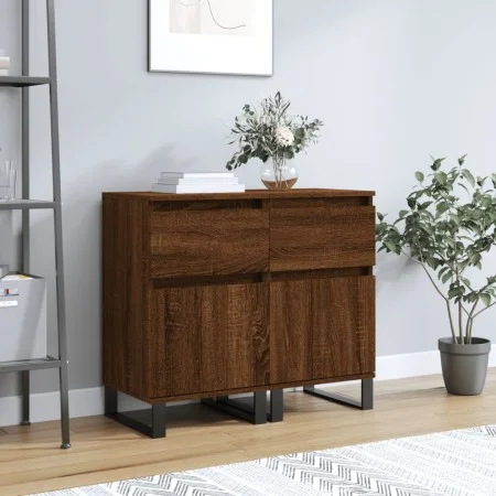 Sideboards 2 pcs oak brown engineered wood 40x35x70 cm by vidaXL, Sideboards - Ref: Foro24-831179, Price: 72,45 €, Discount: %
