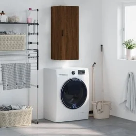 Oak brown wall cabinet 34.5x34x90 cm by vidaXL, Sideboards - Ref: Foro24-828875, Price: 59,87 €, Discount: %