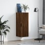 Oak brown wall cabinet 34.5x34x90 cm by vidaXL, Sideboards - Ref: Foro24-828875, Price: 60,50 €, Discount: %