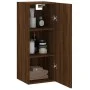 Armario de pared marrón roble 34,5x34x90 cm de vidaXL, Aparadores - Ref: Foro24-828875, Precio: 60,58 €, Descuento: %