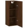Armario de pared marrón roble 34,5x34x90 cm de vidaXL, Aparadores - Ref: Foro24-828875, Precio: 60,58 €, Descuento: %