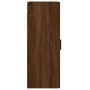 Oak brown wall cabinet 34.5x34x90 cm by vidaXL, Sideboards - Ref: Foro24-828875, Price: 60,50 €, Discount: %