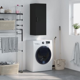 Black wall cabinet 34.5x34x90 cm by vidaXL, Sideboards - Ref: Foro24-828853, Price: 52,15 €, Discount: %