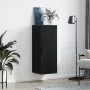 Black wall cabinet 34.5x34x90 cm by vidaXL, Sideboards - Ref: Foro24-828853, Price: 51,90 €, Discount: %