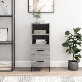 Sonoma gray engineered wood sideboard 34.5x34x90 cm by vidaXL, Sideboards - Ref: Foro24-828682, Price: 60,08 €, Discount: %