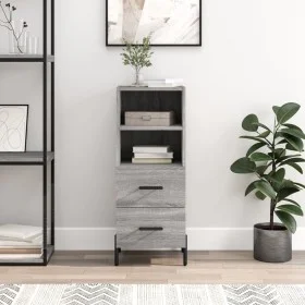 Sonoma gray engineered wood sideboard 34.5x34x90 cm by vidaXL, Sideboards - Ref: Foro24-828682, Price: 59,48 €, Discount: %