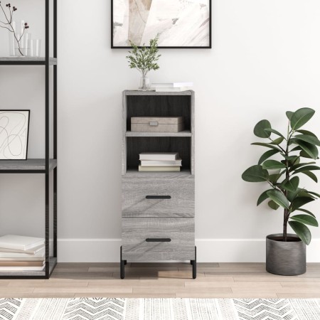Sonoma gray engineered wood sideboard 34.5x34x90 cm by vidaXL, Sideboards - Ref: Foro24-828682, Price: 60,04 €, Discount: %