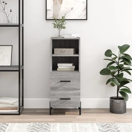 Sonoma gray engineered wood sideboard 34.5x34x90 cm by vidaXL, Sideboards - Ref: Foro24-828682, Price: 59,48 €, Discount: %